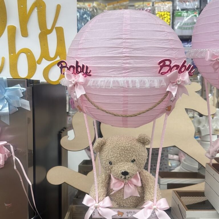 Centro de Mesa Globo Osito Baby Girl