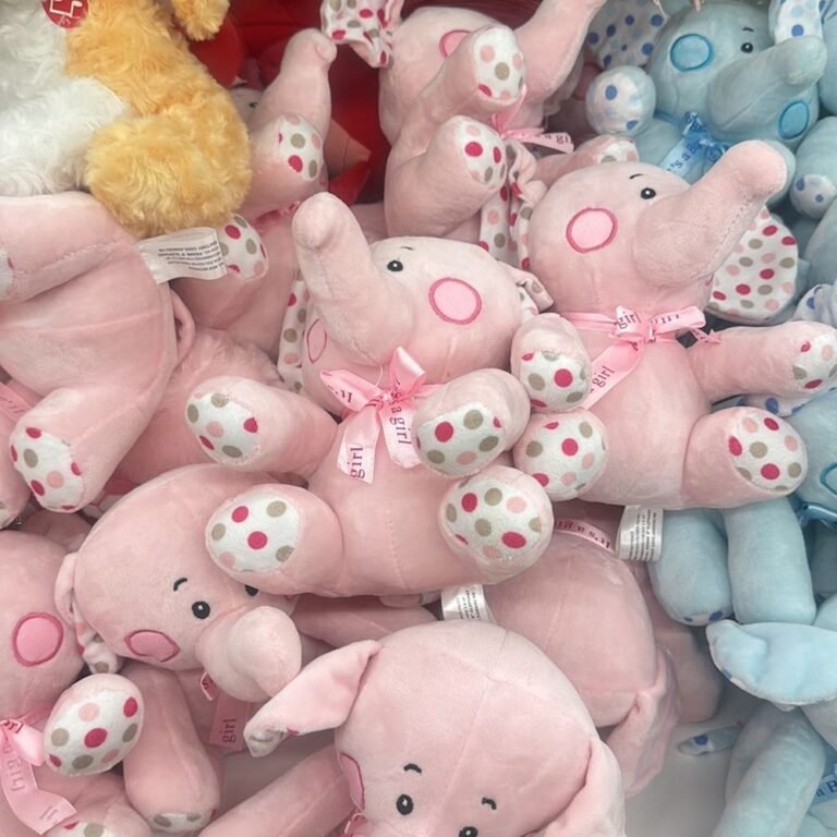 Peluche Elefante Rosa It's a Girl Baby Shower