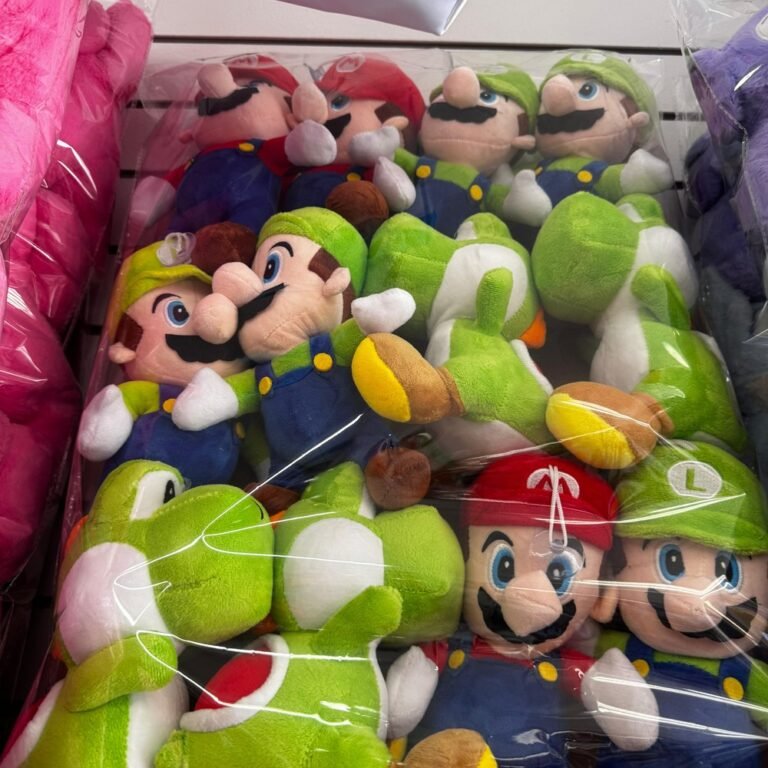 Peluche Mario Bros Luigi y Yoshi Surtido