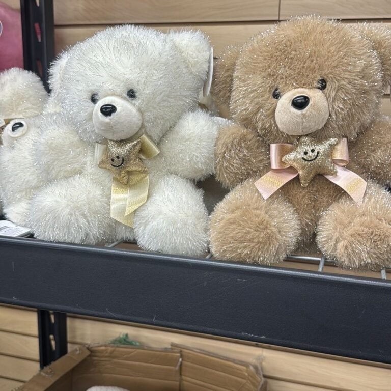 Peluche Osito Brillante Estrella Dorada