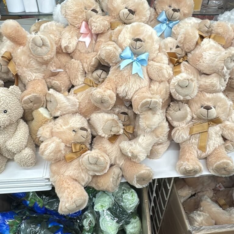 Peluche Osito Café Miel Listón Surtido