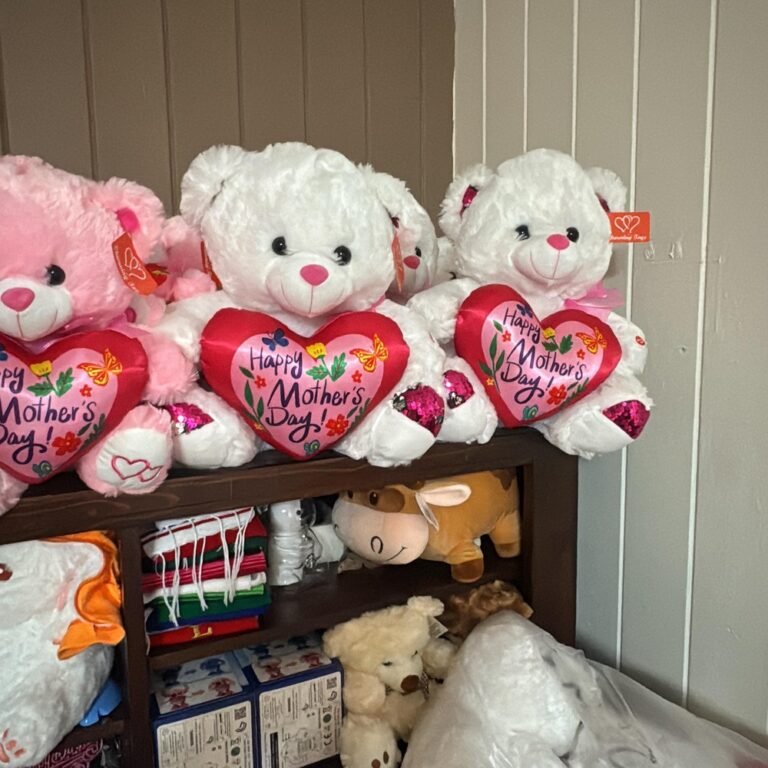 Peluche Oso Blanco Happy Mother's Day